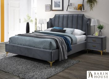 купити Ліжко Monako Velvet сірий 307878