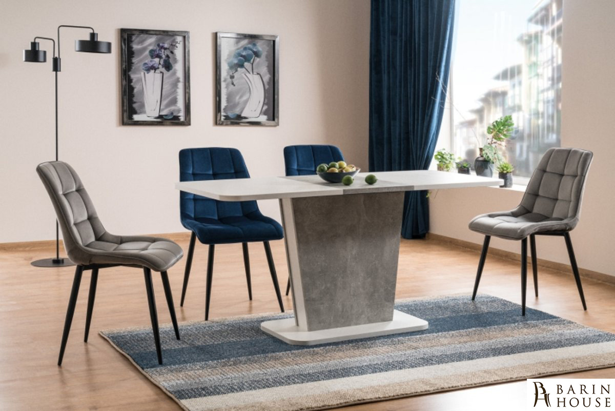 купити Стілець Chic Velvet чорний каркас/сірий 336552 photo 4