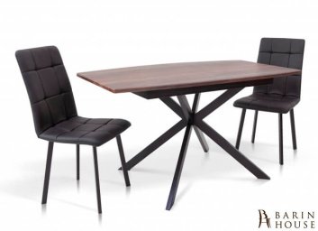 Купить Стіл обідній Річард (чорний/горіх) 295310