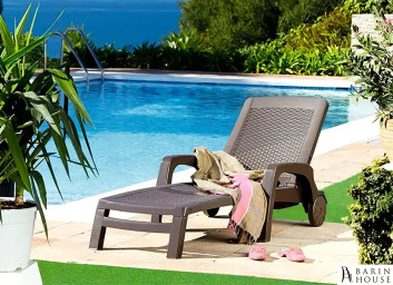 Купить Шезлонг Miami коричневый 323523