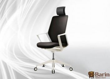 купити Крісло офісне FLO білий з підголовником 122565