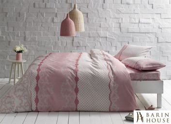 Купить Двуспальный евро комплект TAC Sally Pink Ранфорс 164763