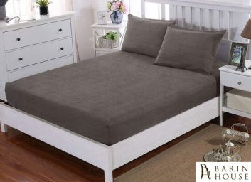 купити Набір простирадло натяжна + наволочка U-TEK Hotel Collection Cotton Melange Cacao 180549