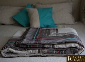 купити Ковдра-покривало стеганное HEMP (бірюза) 141346