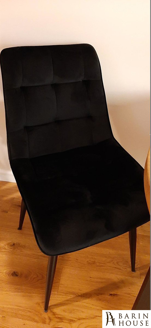 купити Стілець Chic Velvet чорний каркас/чорний 336573 photo 1