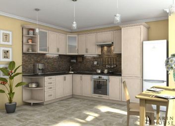 Купить Кухня Контур дуб молочний 131755