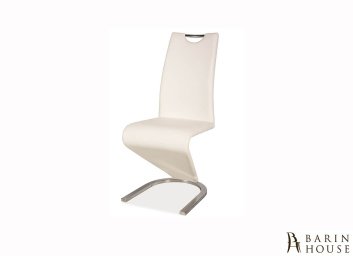 Купить Стул H090 хром/белая экокожа 282776