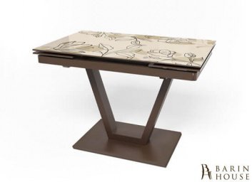 Купить Раскладной стол на кухню Maxi V коричневый (MaxiV/brown/06) 226478