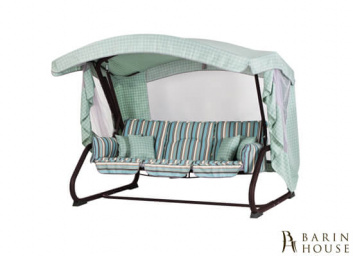 Купить Качели Алиса  (Голубая вертикальная полоса) в подарок Кресло-качалка 187210