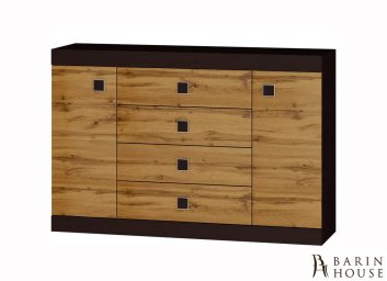 Купить Комод 8 Соната венге темный + крафт золотой 271197