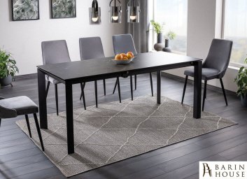 Купить Стіл METROPOL CERAMIC чорний ефект мармуру/чорний мат 268219