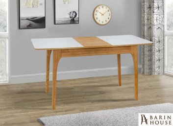 купити Стіл обідіній розкладний Фієста горіх/білий 255594