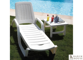Купить Шезлонг пластиковий BICA Zanzibar, білий 327259