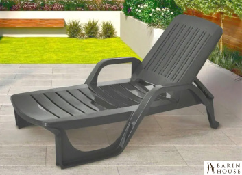 Купить Шезлонг пластиковий BICA Zanzibar графит 327249