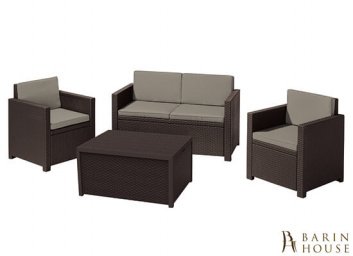 Купить Комплект садовой мебели Monaco set коричневый 190268