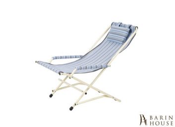 Кресло Качалка (текстилен голубая полоска) 187317 barin.ua Купить Кресло Качалка (текстилен голубая полоска) 187317