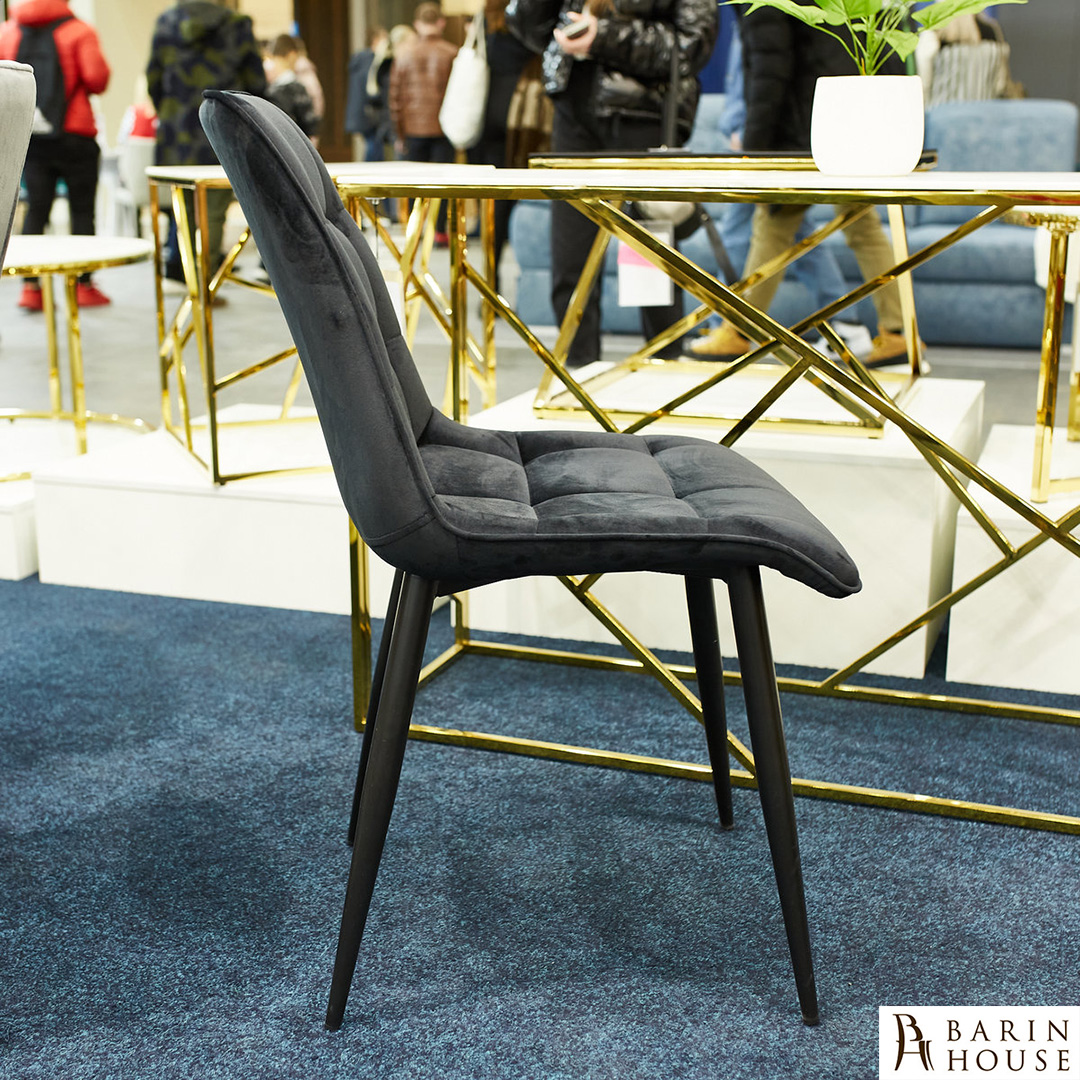 купити Стілець Chic Velvet чорний каркас/чорний 336573 photo 6