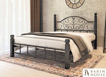 Купить Кровать металлическая Anjelika на деревянных ножках 202496