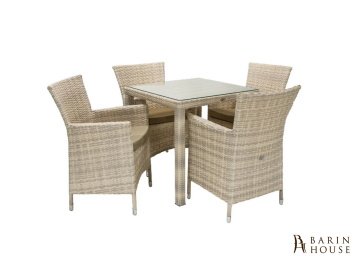 Купить Столовый комплект Wicker бежевый (4 кресла) 304381