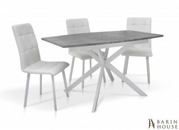 Купить Стол обеденный Ричард (белый/светло-серый) 295305