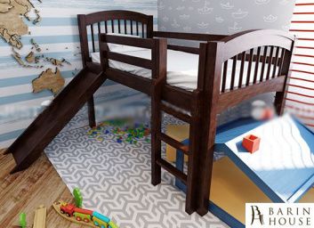 купити Ліжко-горище Сніжок з гіркою 180328