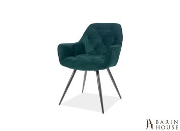 Купить Стул Cherry Matt Velvet черный/зеленый 260542
