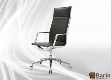 купити Крісло офісне алюмінію високий шкіра (газлифт) 122746