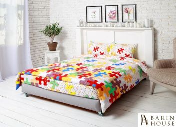 Купить Комплект постільної білизни Пазли бязь набивна 173009