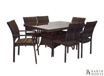 купити Столовий комплект Wicker (6 стільців) 304357
