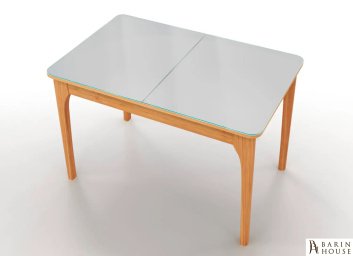 купити Розкладний стіл на кухню Nord сірий масив дуба 301159