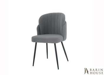 Купить Стілець FIFI чорний каркас/світло-сірий Teddy 307984