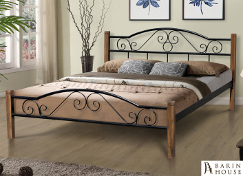 Купить Кровать Регина Вуд (черная) 329086