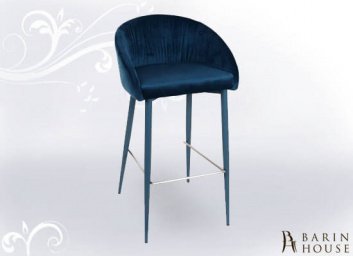 Купить Стул барный Nicolas Elbe 1420B синий 190975