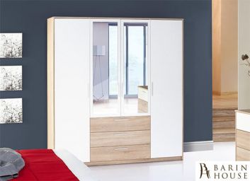 Купить Шкаф 4-х дверный с 3 ящиками MILO 02 129323