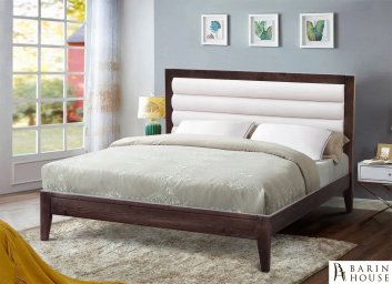 Купить Кровать Гелиос мягкое изголовье орех 310506