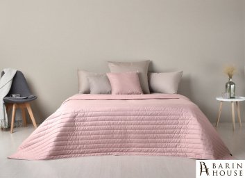 Купить Покривало Стиль Люкс (пудра/світло-сірий) 244073