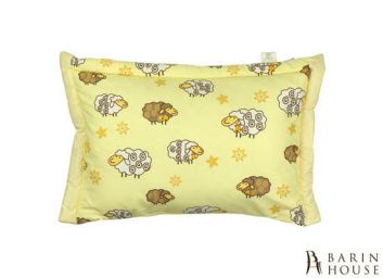 Купить Подушка детская шерстяная (бежевый, салатовый) 40х60 175384