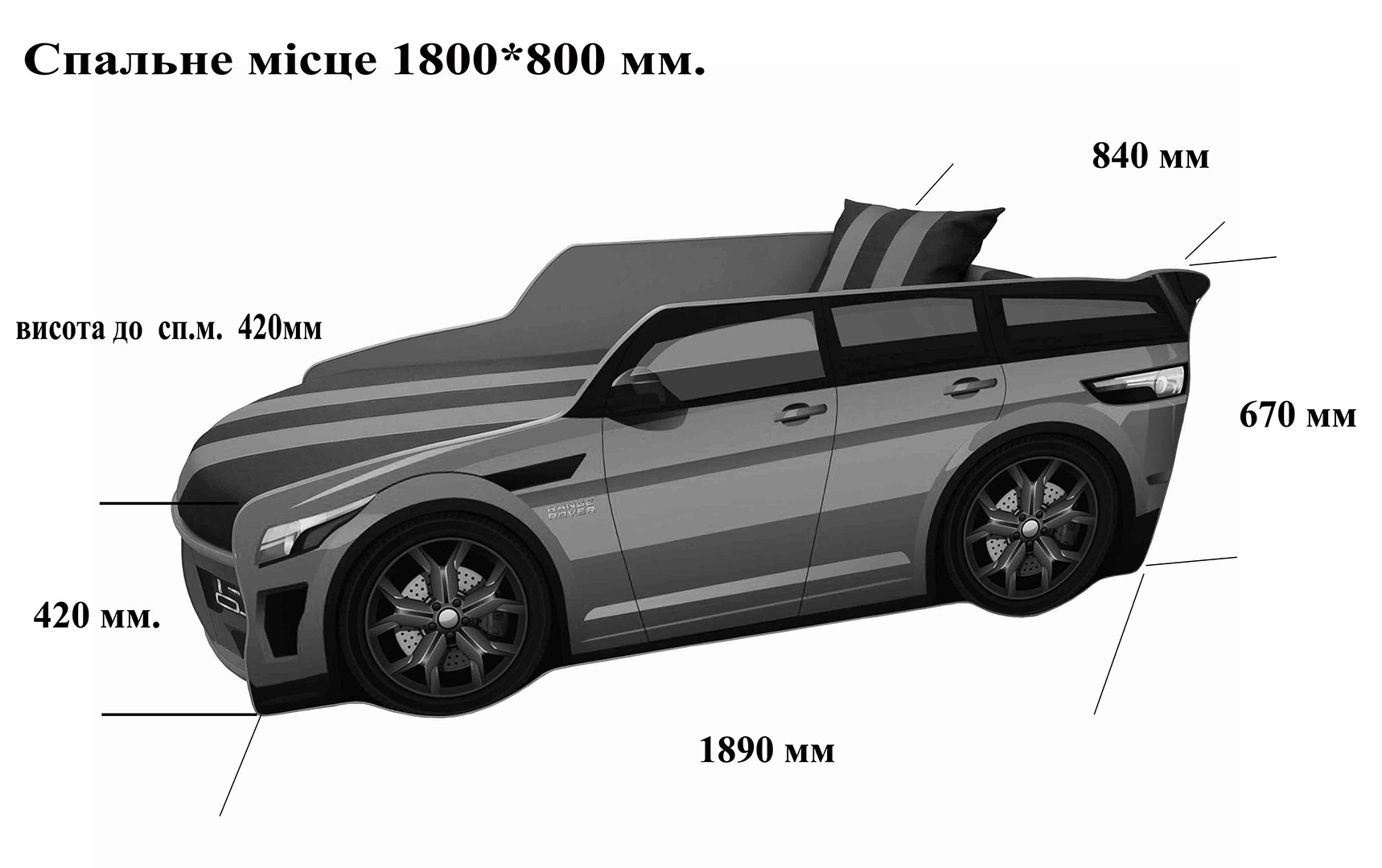 Купить Кровать PREMIUM 003 AUDI Q7 331493 photo 1
