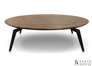 купити Стіл журнальний круглий Брістоль з чорними опорами 278868