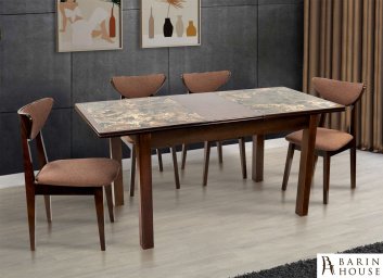 Купить Стол обеденный Керамик (орех темный/плитка) 313678