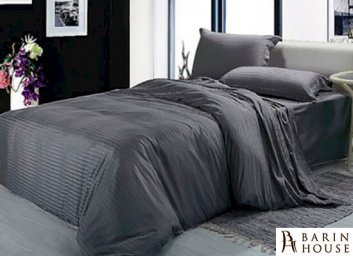 купити Натяжна простирадло U-TEK Home Sateen Iron Grey Stripe 218197