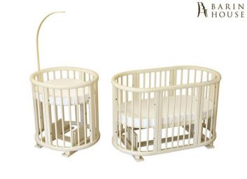 Купить Овальная кроватка Ovalbed 8в1 Natural Lux +маятник 159005