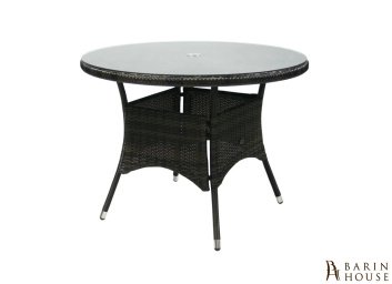 Обідній стіл Wicker (темно-коричневий) 303695 barin.ua Купить Обідній стіл Wicker (темно-коричневий) 303695