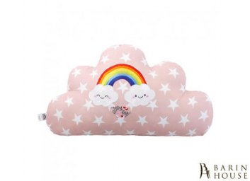 Купить Подушка декоративная Облако звезда белая на пудре 208730