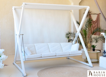 купити Гойдалки садові преміум Білий Лотос 325457