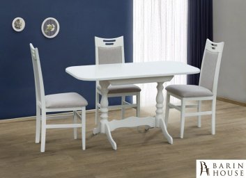 Купить Стіл обідній Аврора (білий, ваніль) 270647