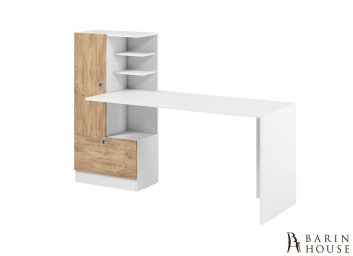 Купить Письменный стол Кристер (белый/дуб Канзас) 307016