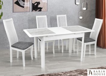 купити Стіл обідній Делі (білий/плитка) 313694