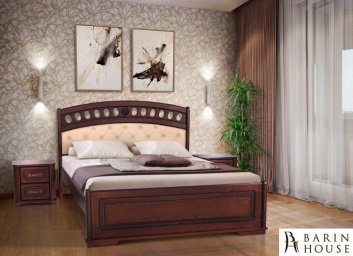 Кровать Фелиция (темный орех с темной патиной) 255088 barin.ua Кровать Фелиция (темный орех с темной патиной)