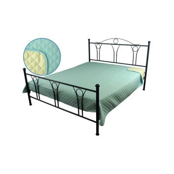 купити Покривало двостороннє декоративне Ромб блакитний 302845